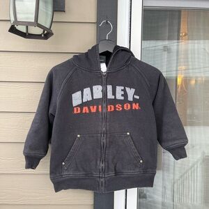 Harley Davidson black and orange jacket for kids #kidswear
